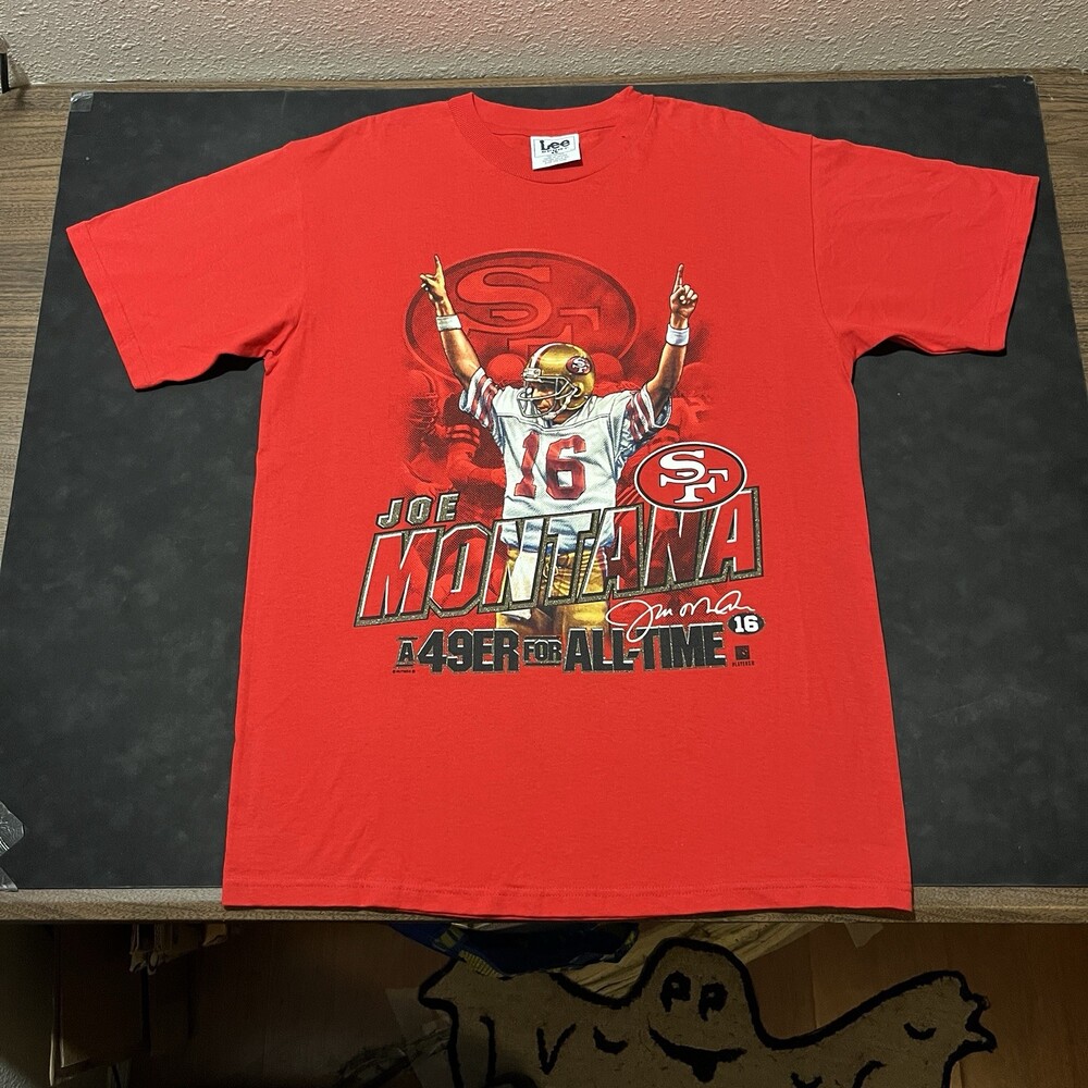 Joe Montana Vintage Salem Sportswear 90s San Francisco 49ers Gold Miner Shirt